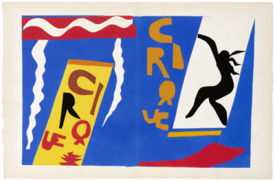 Henri Matisse, planche «Le Cirque» du livre Jazz, Paris, Tériade éditeur, 1947